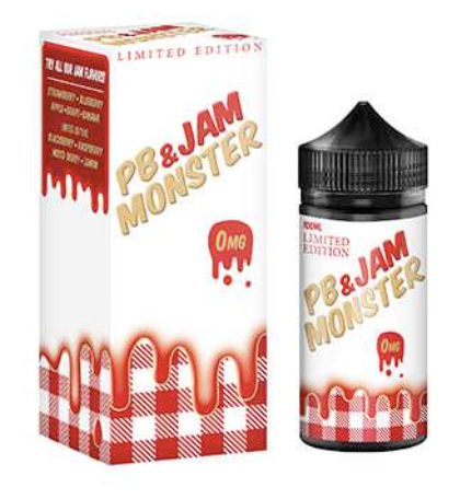 PB and  Jam Monster E-liquid | 100ml 0mg | Strawberry